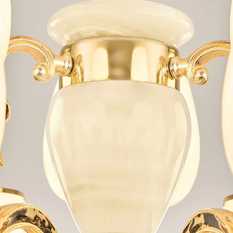 Afralia™ Jade Pendant Lamp: European Luxury for Living Room, Villa, Dining Room, Bedroom