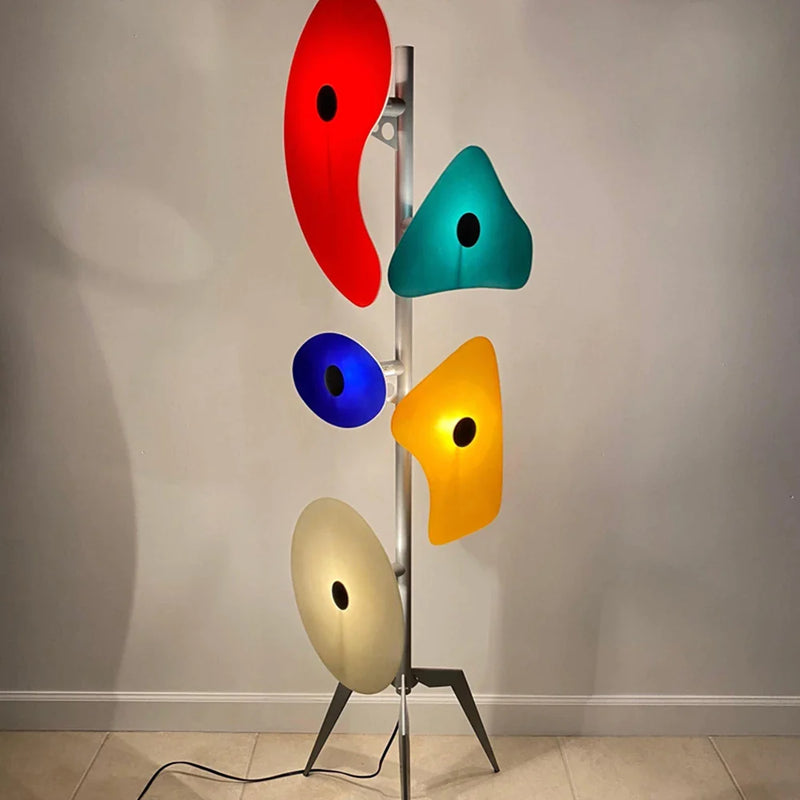 Afralia™ Orbital Standing Lamp Acrylic Shade Creative Bedroom Floor Lamp