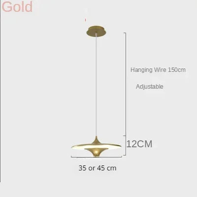 Afralia™ Nordic UFO LED Chandelier: Stylish Dining Table Hanging Lamp for Home Decor & Lighting