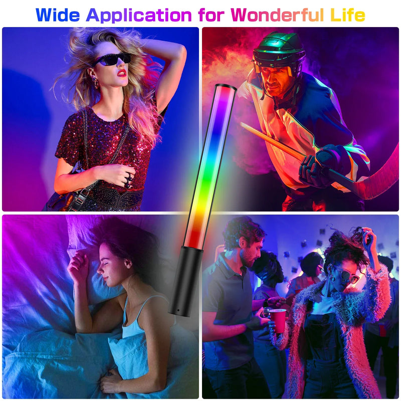 Afralia™ P400S RGB Light Wand LED Video Stick Set with Tripod, CRI 95+