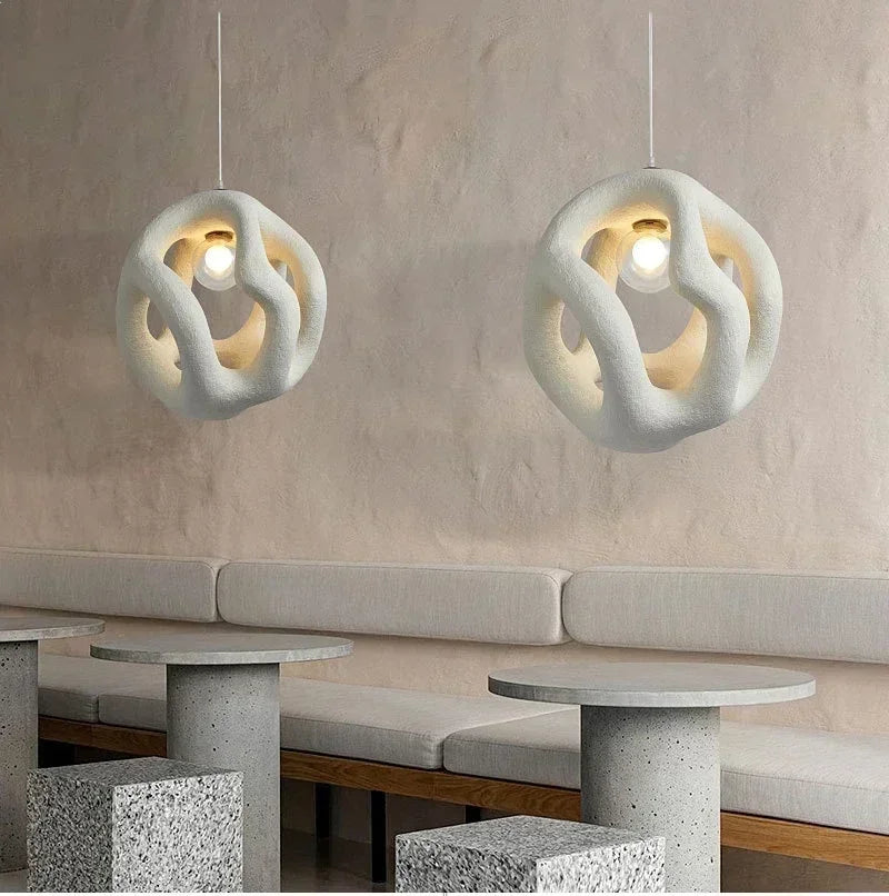 Afralia™ Resin Pendant Lights: Nordic LED Chandeliers for Home Decor, Dining Room, Bedroom.