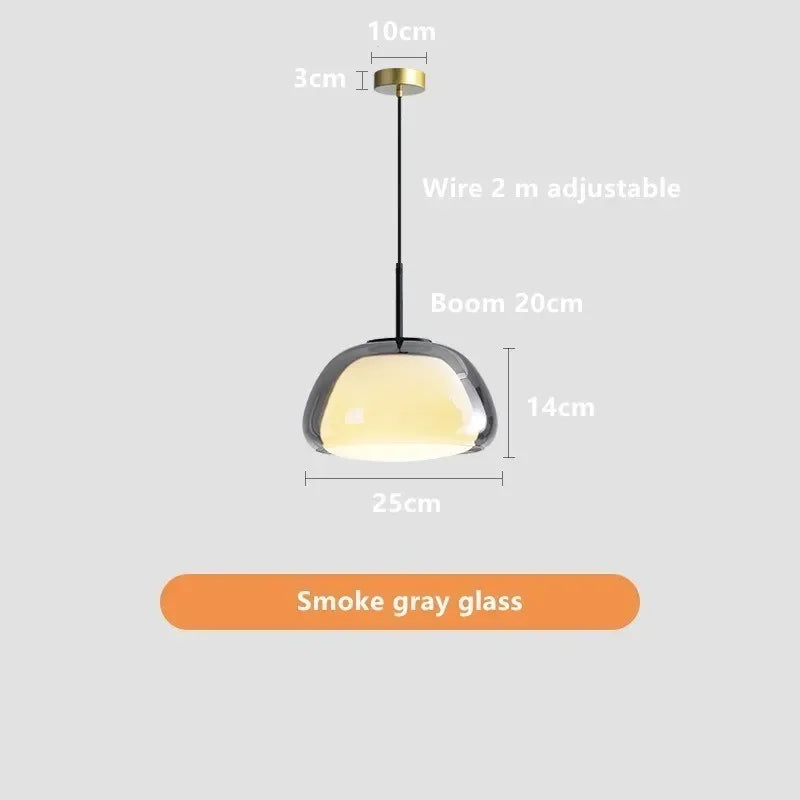 Afralia™ Glass Jelly Pendant Lamp: Minimalist Luxury Design for Home Living Room Bedroom