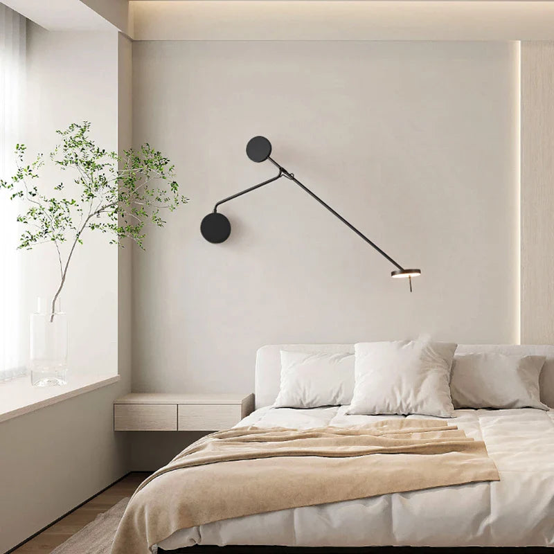 Afralia™ Minimalist LED Wall Sconce for Home, Bedside, and Office