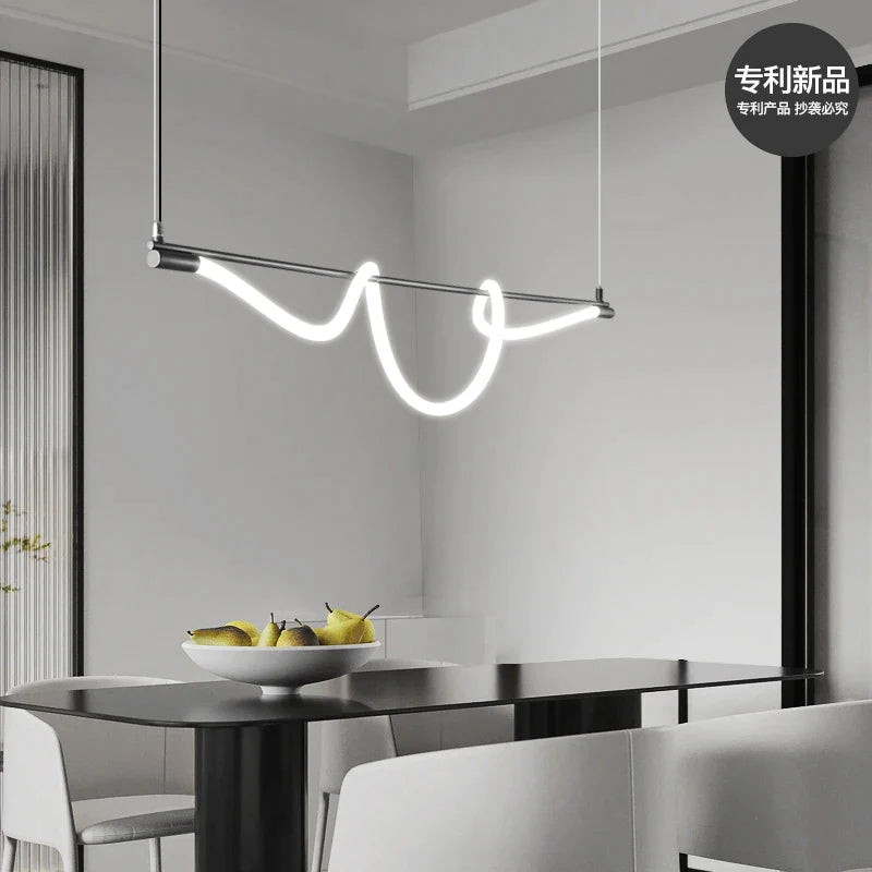 Afralia™ LED Chandelier: Modern Dining Room & Living Room Light, Bedroom & Bar Table Lamp