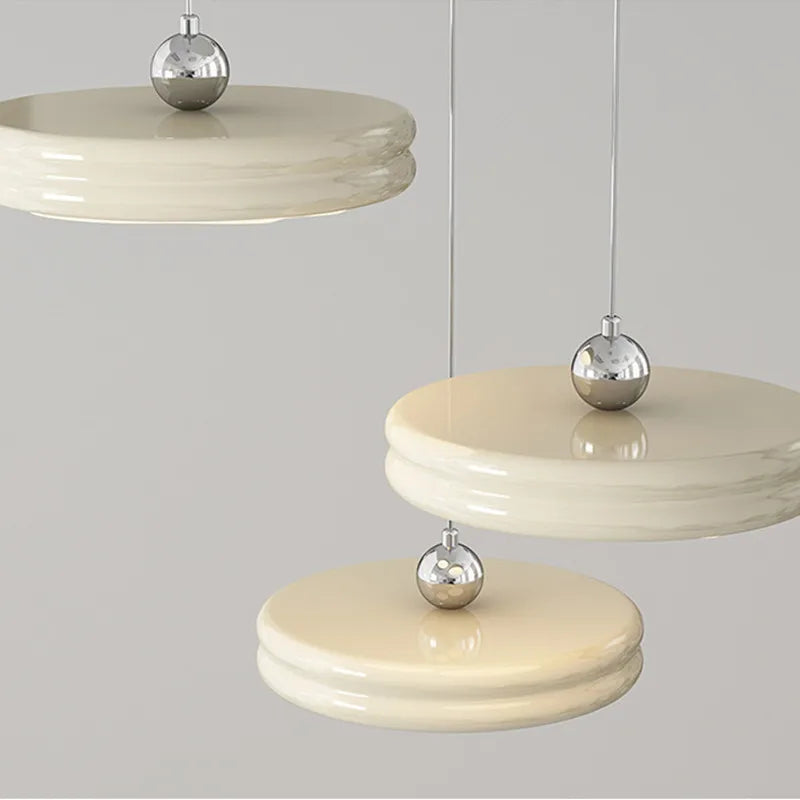 Afralia™ Circular Modern Chandelier Pendant Light Dimmable Indoor Lamp for Dining & Kitchen Island