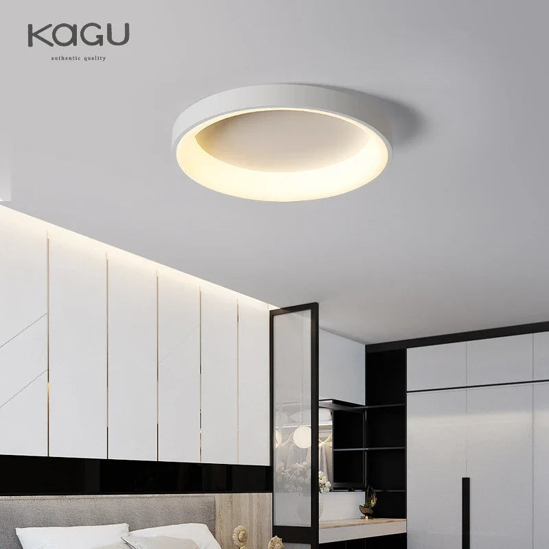 Afralia™ LED Ceiling Lights: White Grey Modern Design, Dimmable for Living Room Bedroom Dining
