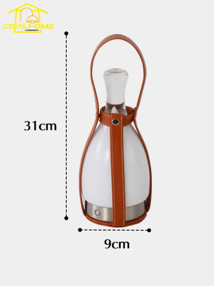 Afralia™ Grapefruit Table Lamp LED Portable Desk Light Vintage Retro Rechargeable