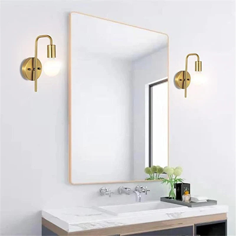 Afralia™ Minimalist Metal Wall Lamp: Modern Nordic Sconces for Bedroom, Indoor/Outdoor, Industrial Light