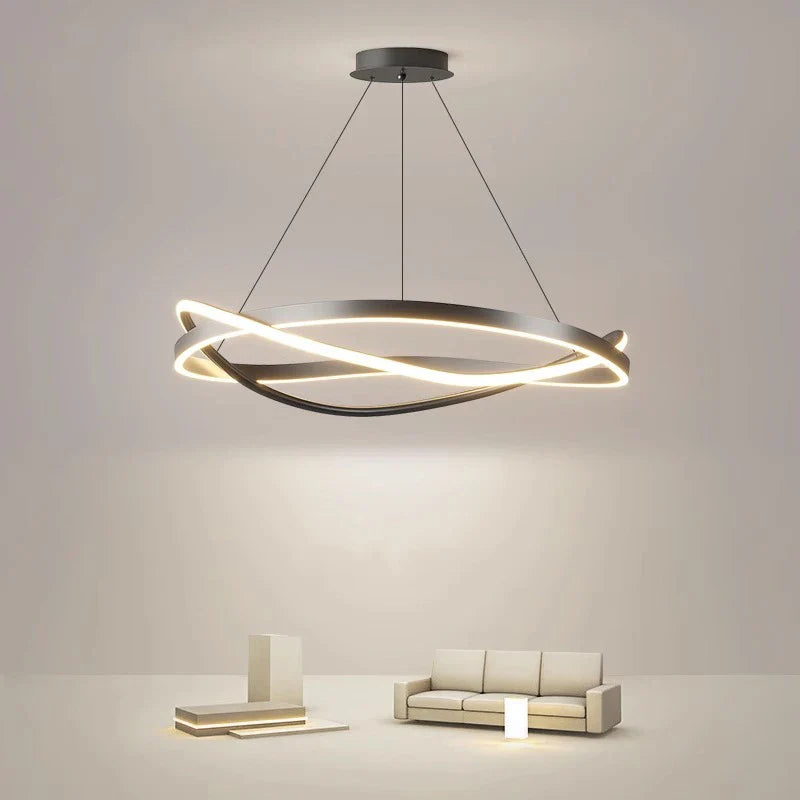 Nordic Crystal LED Pendant Lamp for Kitchen Island by Afralia™