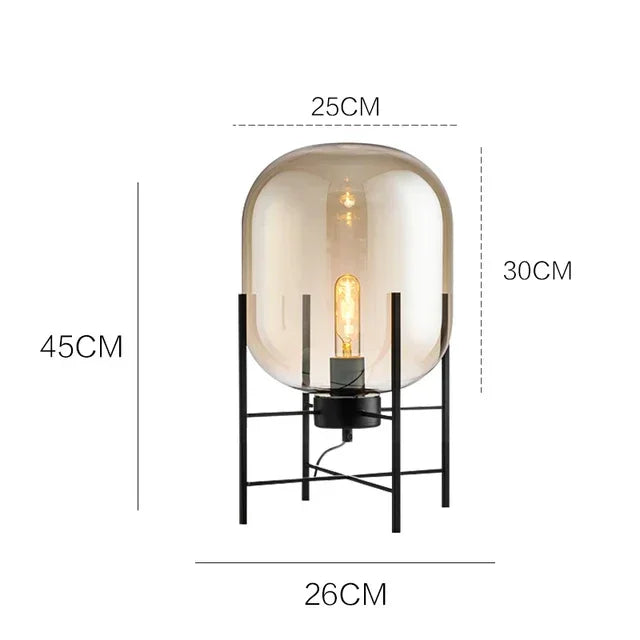 Afralia™ Glass Ball LED Floor Lamp - Postmodern Scandinavian Design