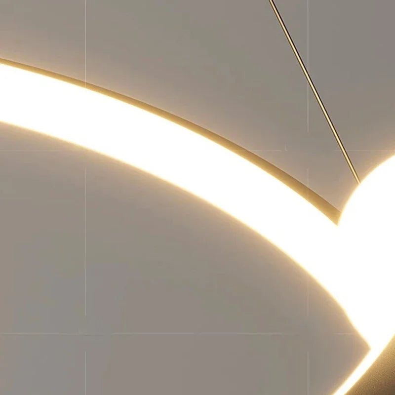 Afralia™ Modern LED Chandelier Pendant Lamp for Dining and Living Room