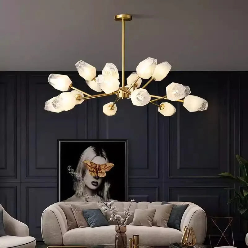 Afralia™ Modern Ceiling Chandelier for Dining Room Living Room Indoor Lighting