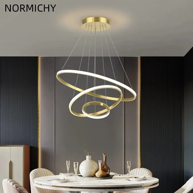 Afralia™ Crystal Luxury LED Ceiling Chandelier for Living Dining Bedroom & Salon