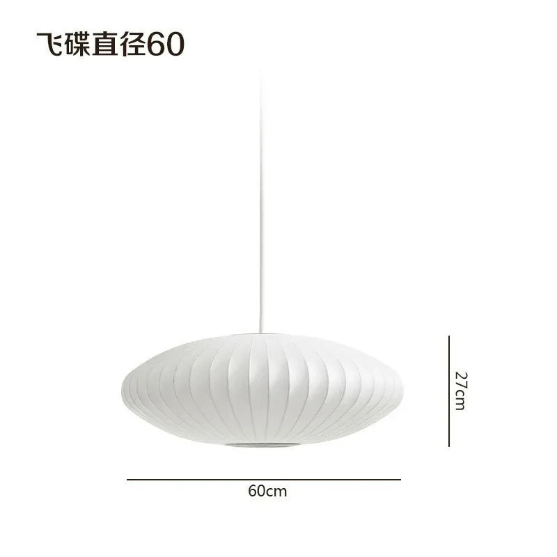 Afralia™ Bubble Silk Pendant Chandelier for Dining Living Room Kitchen Island & Bedroom