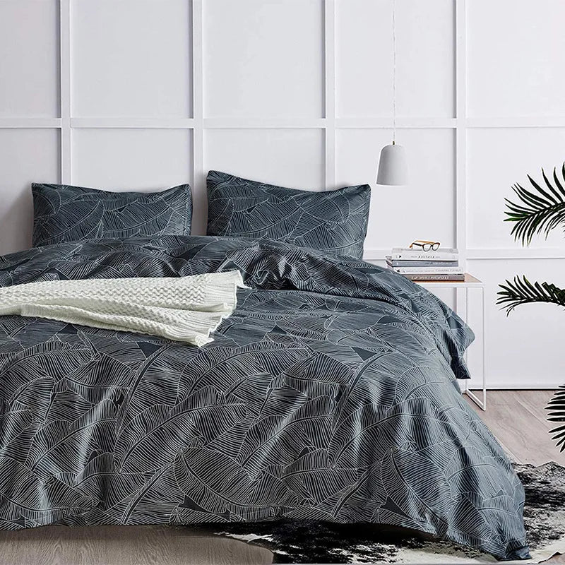 Afralia™ Boho Chic Stripe Bedding Set with Pillowcase - Ultra-Soft Microfiber Quilt Cover