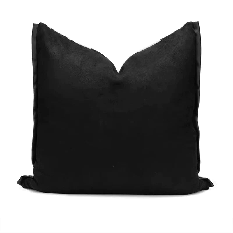 Afralia™ Geometric Texture Black Gold Cushion Cover for Elegant Living Room Decor