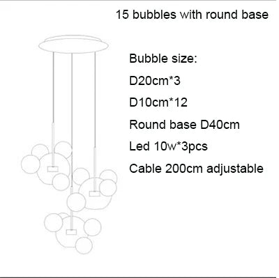 Afralia™ Nordic Mickey LED Glass Ball Pendant Light for Home Decor and Kitchen Lighting
