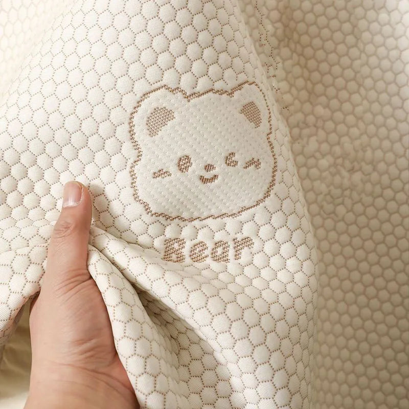 Afralia™ Summer Cool Bean Bear Jacquard Sheet Set - Lightweight & Breathable