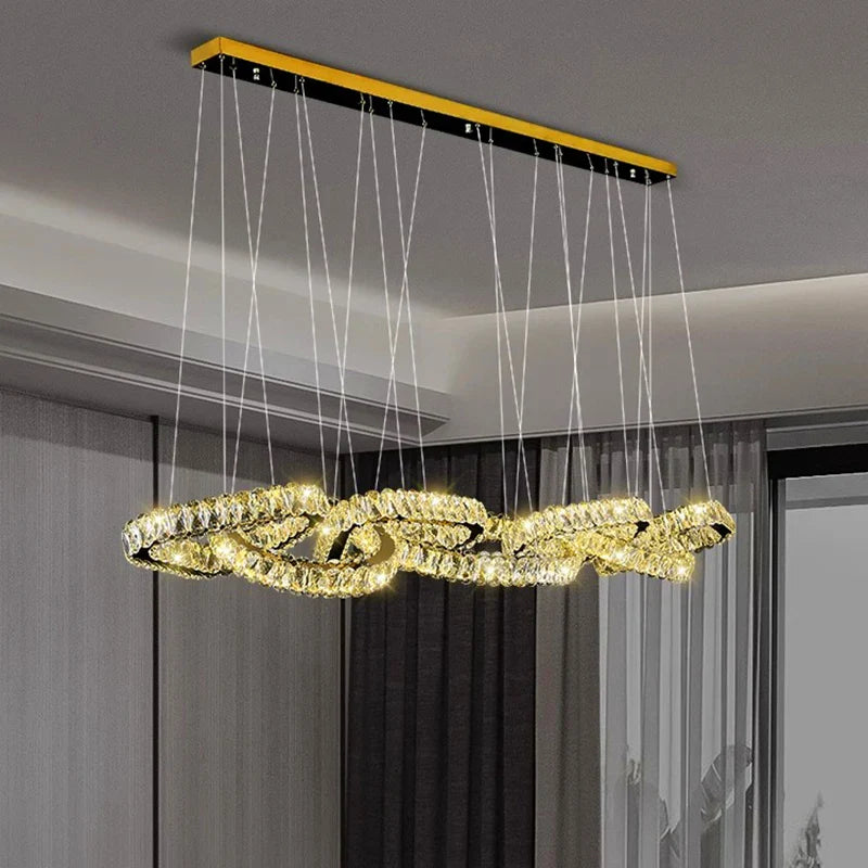 Afralia™ Modern Dine Room Pendant Lights LED Chandelier Ceiling Lamp