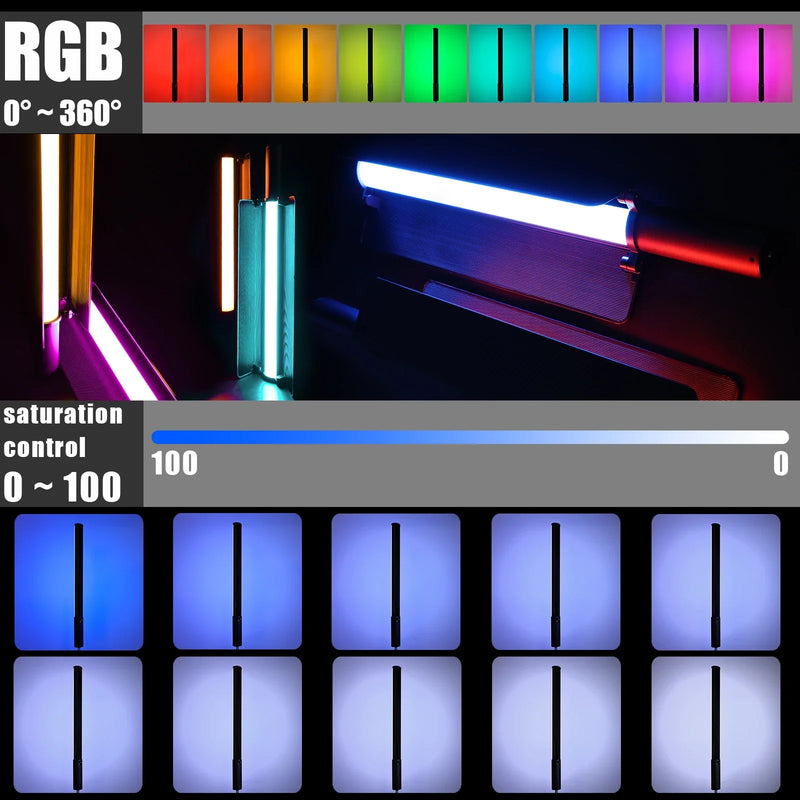 Afralia™ RGB Light Wand LED Video Stick 20.59 inch - Photography Studio TikTok