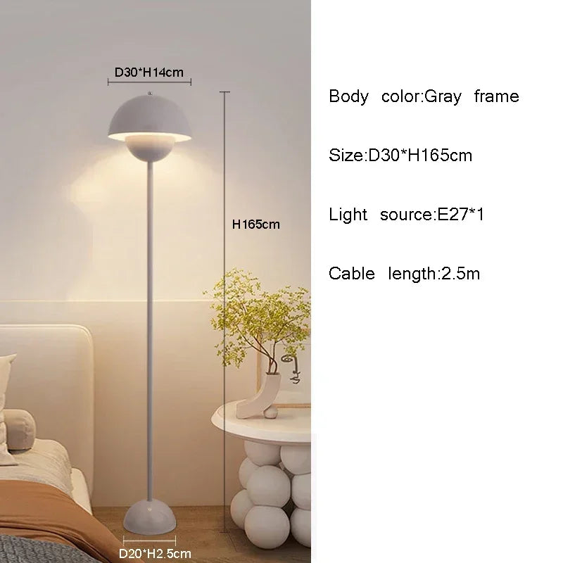 Afralia™ Bud Floor Lamp Table Light with E27 Bulb for Bedroom Living Room