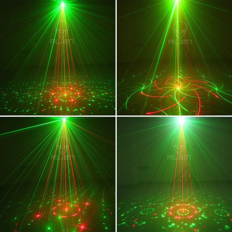 Afralia™ RGB LED DJ Disco Light Laser Projector for Party Dance Birthday Wedding