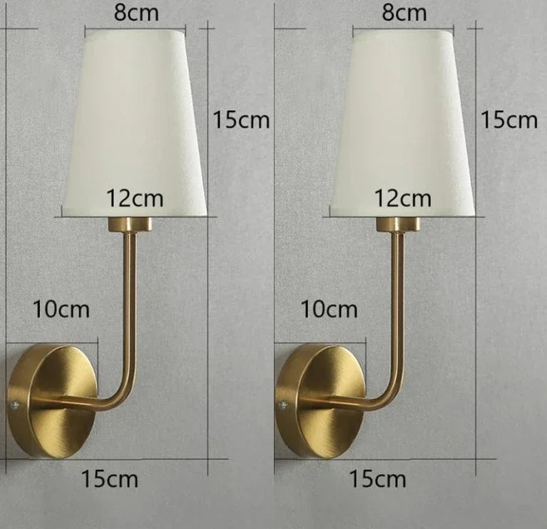 Afralia™ Nordic Minimalism Elbow Wall Lamps with Linen Lampshade for Modern Home Decor