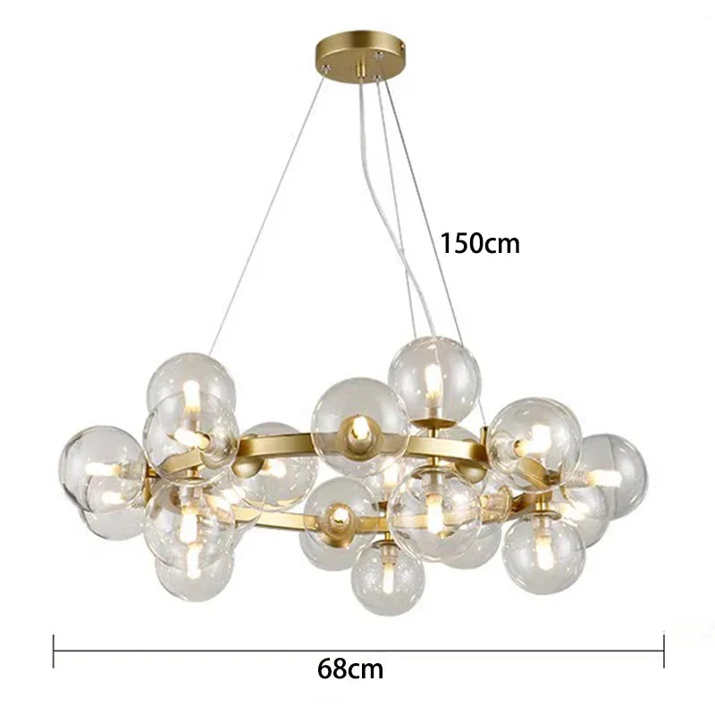 Afralia™ Modern LED Pendant Chandelier for Living Room & Dining Room Lighting