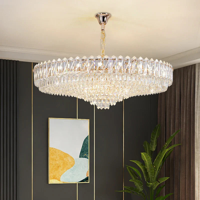 Afralia™ Crystal Chandelier: Luxury French Style Light for Elegant Living Room & Dining Area