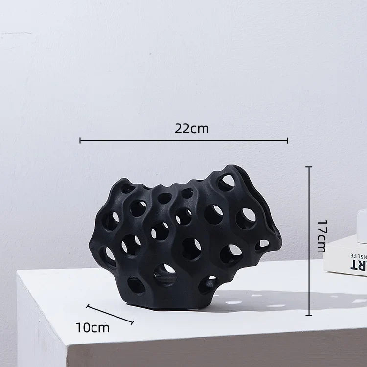 Afralia™ Coral Geometric Resin Sculpture Sea Creature Decor Figurine