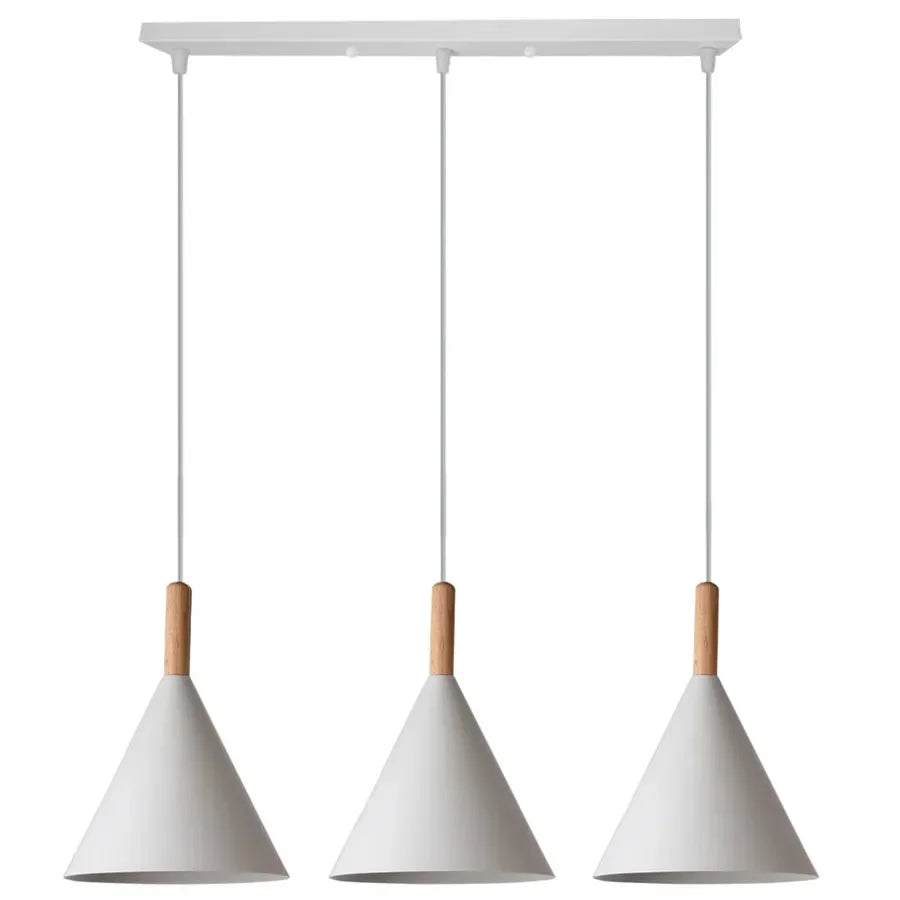 Afralia™ Wood LED Pendant Chandelier: Modern Nordic Hanging Lamp for Home, Cafe, Restaurant’s Kitchen