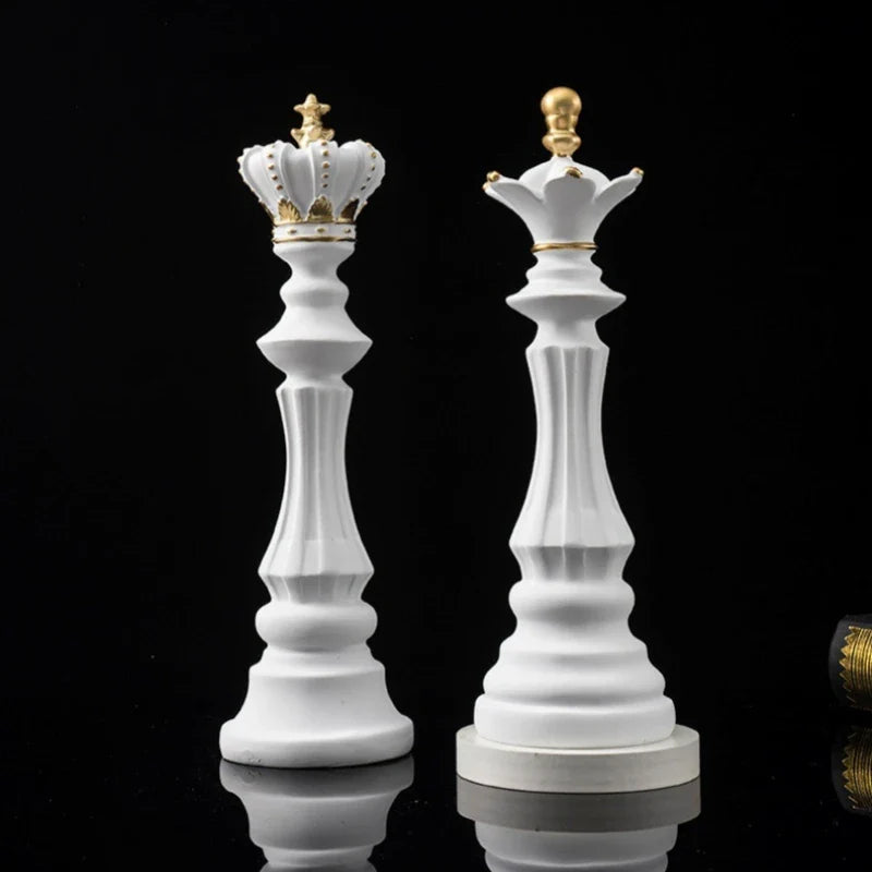 Afralia™ Retro Resin International Chess Figurine for Home Decor