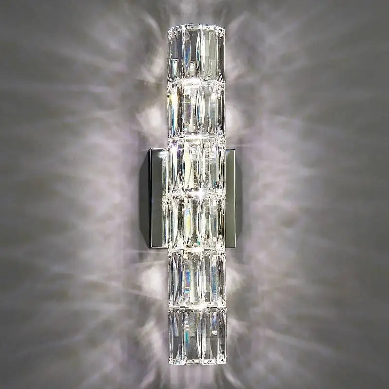 Afralia™ Crystal Wall Lamp: Nordic LED Luxury Design, Art Gold/Chrome for Living Room, Bedroom