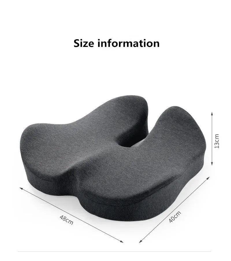 Afralia™ Rebound Memory Foam Orthopedic Office Chair Cushion for Women with Beautiful Buttocks Support