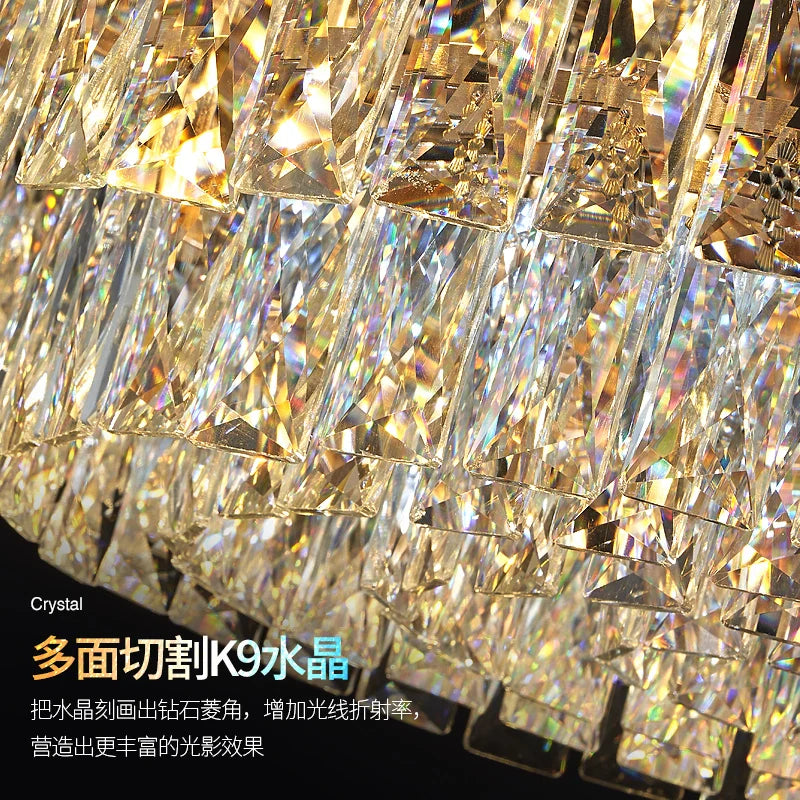 Afralia™ Crystal Chandelier: Luxury Modern Room Lighting for Living Room, Dining Room, Bedroom