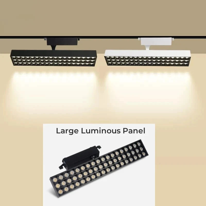 Afralia™ LED Grille Track Light: Super Bright Ceiling Rail Lamp for Clothing Store