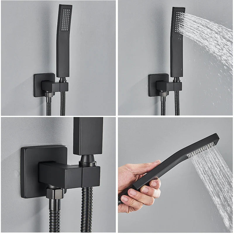 Afralia™ Smart LED Thermostatic Shower Faucet Set with Remote Control