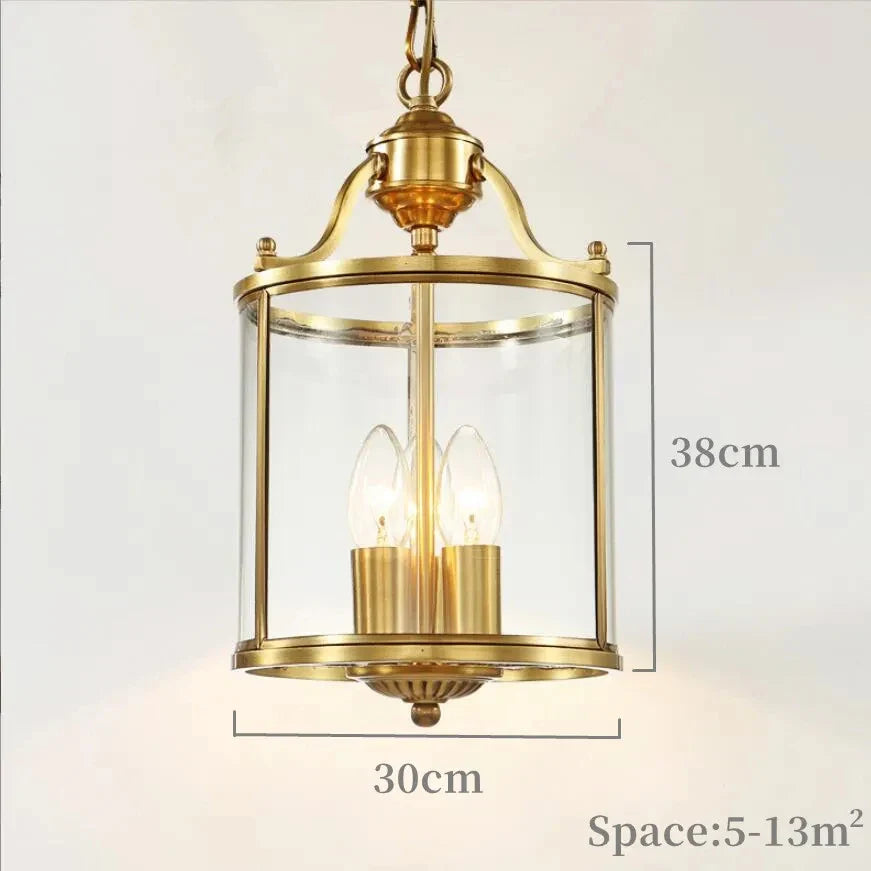 Afralia™ Bronze Glass Chandelier Pendant Lights for Country Home Decor