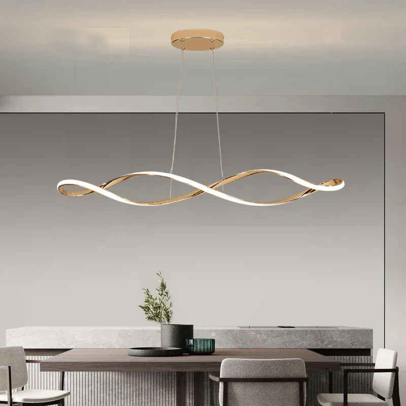 Afralia™ LED Pendant Light: Modern Hanging Lamp for Living Dining Room Kitchen Bar Loft