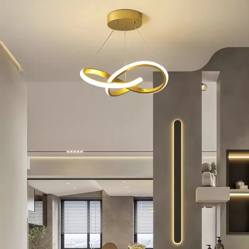 Afralia™ LED Strip Modern Pendant Light for Home Decor Fixtures