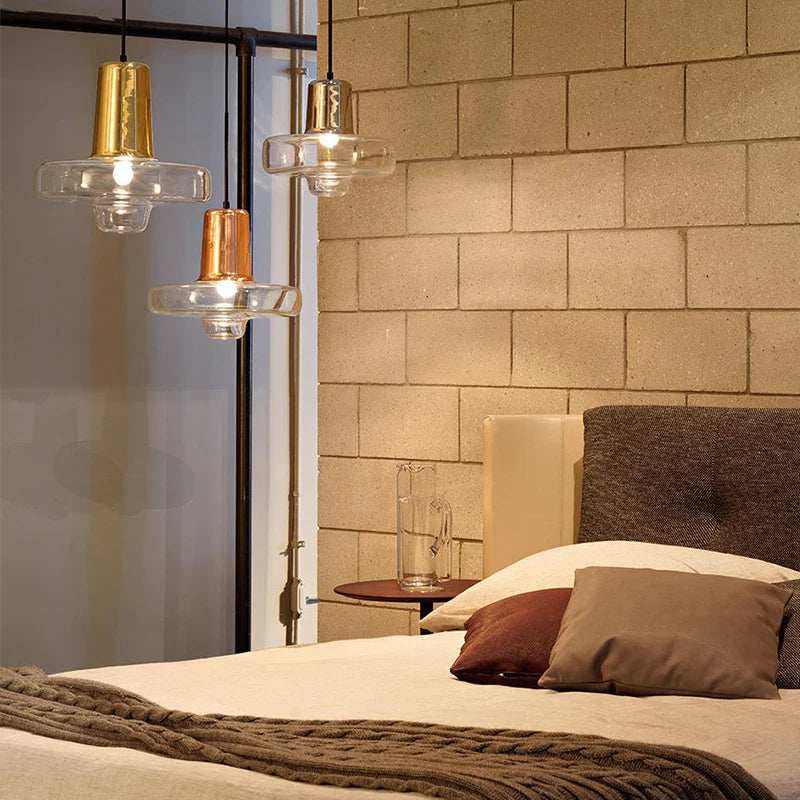 Afralia™ Glass Pendant Light: Nordic Minimalist Design for Restaurant Decor