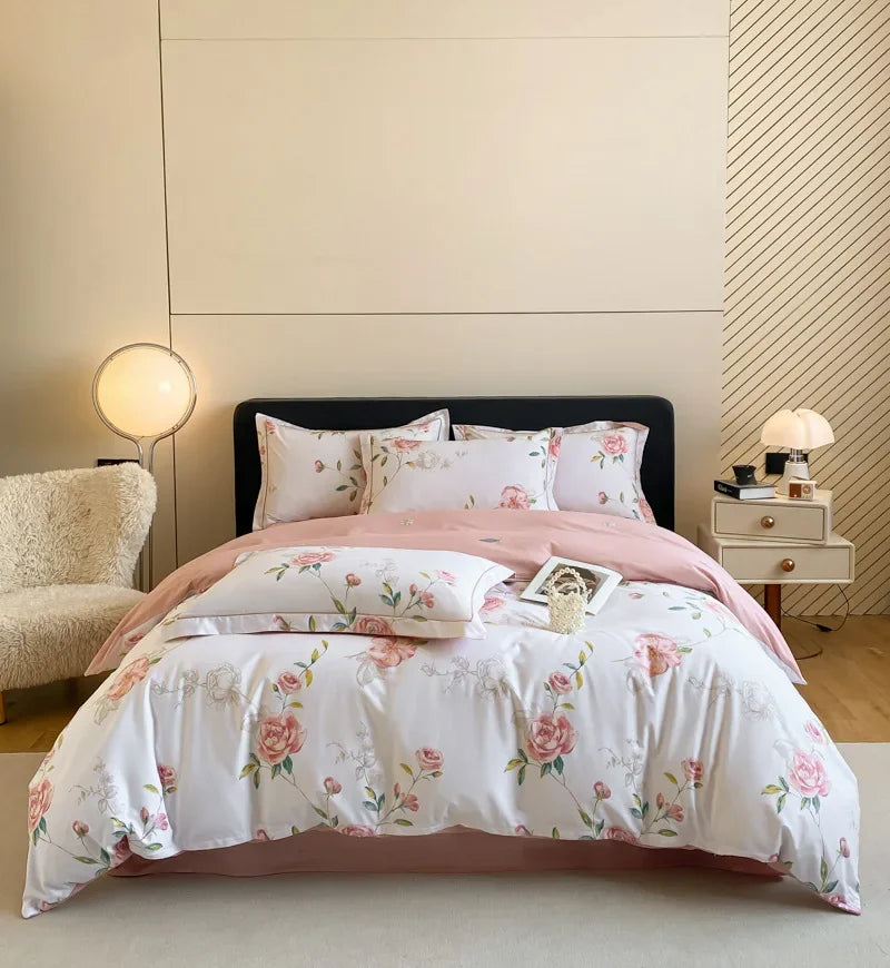Afralia™ Pastoral Printed Cotton Bedding Sets for Comfortable Sleep