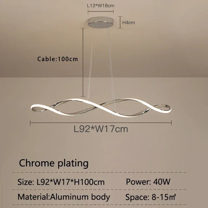 Afralia™ LED Pendant Light: Modern Hanging Lamp for Living Dining Room Kitchen Bar Loft