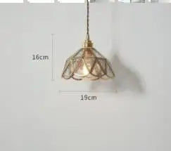 Afralia™ Blue Glass Pendant Lights for Bedroom Dinning Living Room