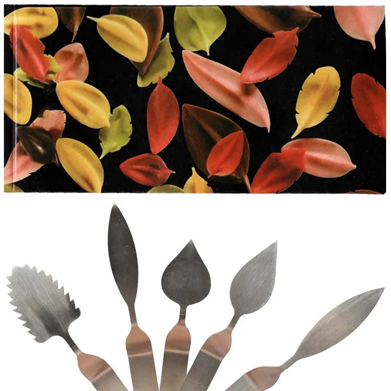 Afralia™ Stainless Steel Chocolate Feather Leaf Knife for Cake Decoration Modeling