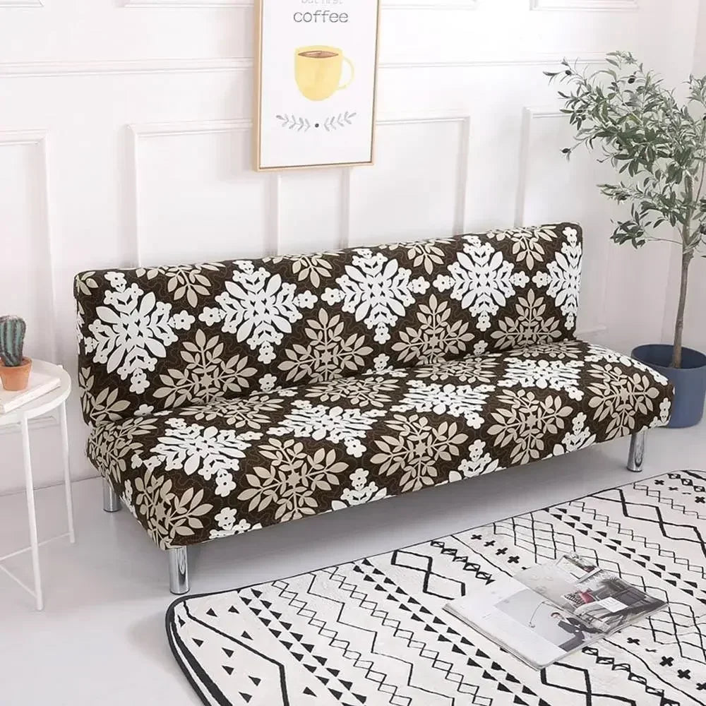 Afralia™ Print Futon Sofa Cover Slipcover for Couch Case