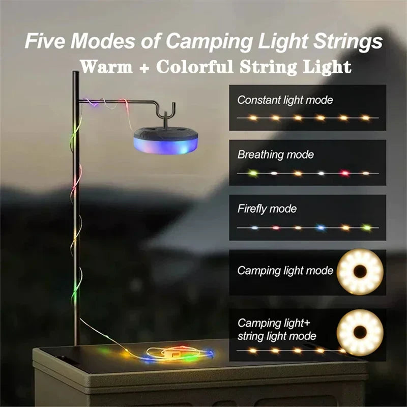 Afralia™ Camping Light Strip 10M Waterproof Outdoor Garden Tent Room Decor LED Light