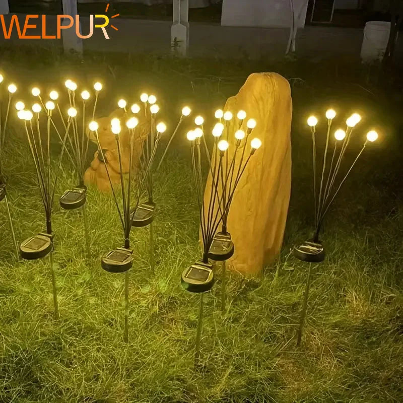 Afralia™ Solar Firefly Lights: Outdoor Waterproof Garden Decoration with 10LEDs