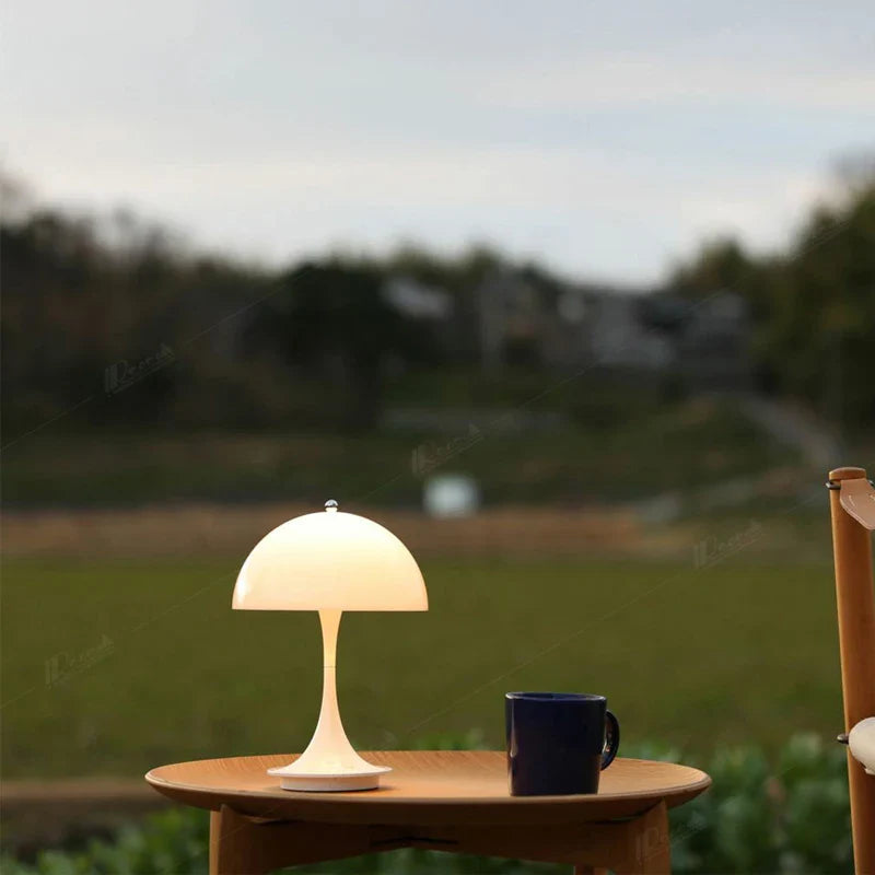Afralia™ Mushroom LED Table Lamp 3-Color Dimming Decoration Night Light