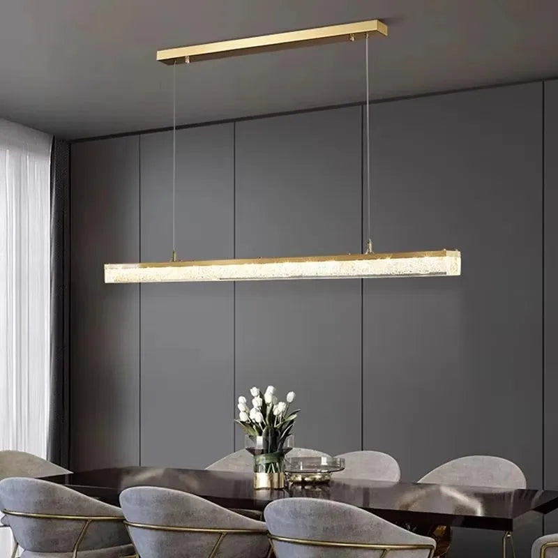 Afralia™ Gold Resin Luxury Chandelier for Dining & Living Room LED Lighting